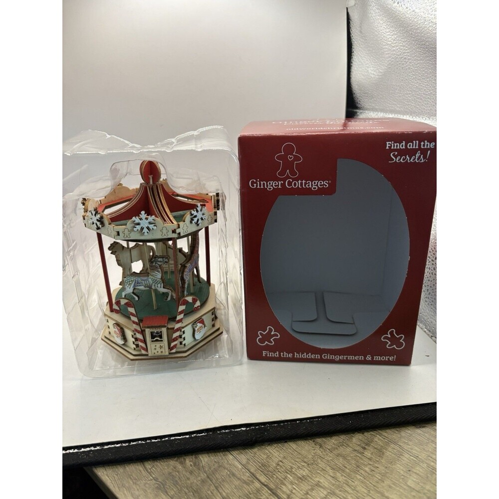 Ginger Cottages Old World Christmas Christmas Carousel New 80056
